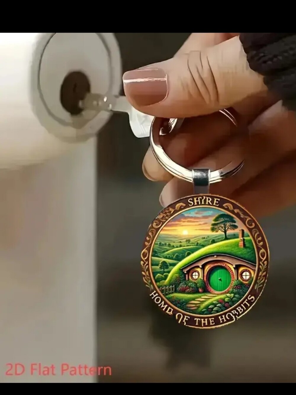 🍁LOTR Hobbit House 2D Key Chain